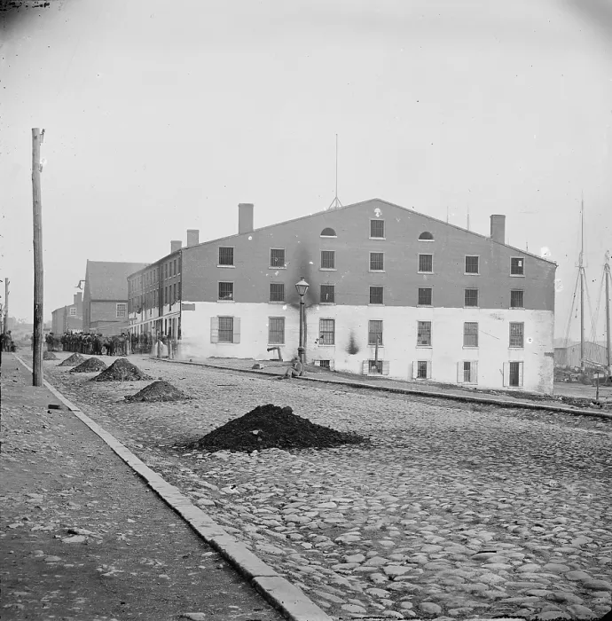 Framed Print : The Civil War, Libby Prison, Richmond, Virginia, photograph, April, 1865 Framed Print : The Civil War, Libby Prison, Richmond, Virginia, photograph, April, 1865