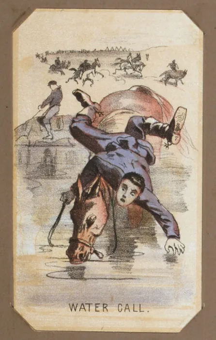 Framed Print : The Civil War, Life in Camp, Water Call, souvenir card showing the daily life of Union soldiers on the front, in the camp and on furlough, chromolithograph by Winslow Homer