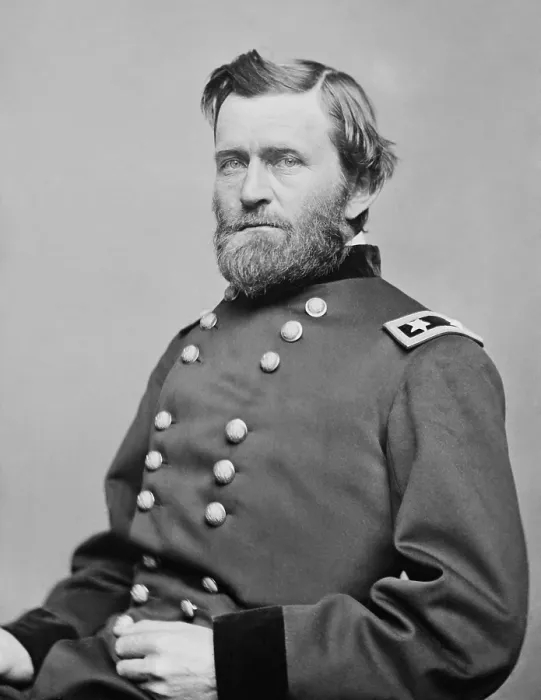 Framed Print : US Civil War Major General, Ulysses Grant, traveled to Washington, DC, in March 1864 to receive his promotion to Lieutenant General from President Abraham Lincoln