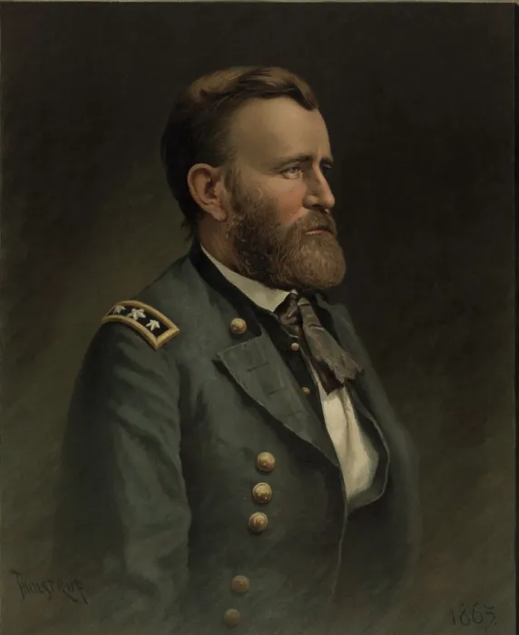 Framed Print : US Civil War. Major General Ulysses S. Grant