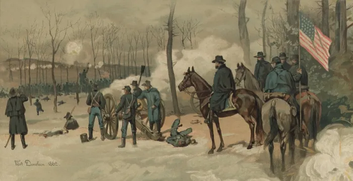 Framed Print : US Civil War. Memorial poster, Grant from West Point to Appomattox, by Thure de Thulstrup, 1885 Framed Print : US Civil War. Memorial poster, Grant from West Point to Appomattox, by Thure de Thulstrup, 1885