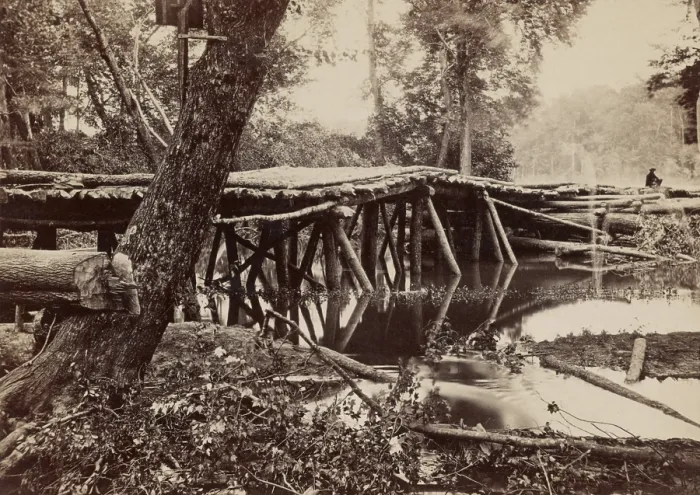 Framed Print : US Civil War, Peninsula Campaign, April-August, 1862. The Union army crossed this bridge during Gen. McClellan's change of base, actually a retreat, on May 27, 1862 Framed Print : US Civil War, Peninsula Campaign, April-August, 1862. The Union army crossed this bridge during Gen. McClellan's change of base, actually a retreat, on May 27, 1862