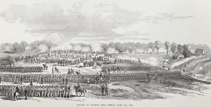 Framed Print : US Civil War, Peninsula Campaign, Seven Days Battles, June 25-July 1, 1862