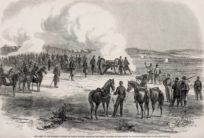 Framed Print : US Civil War, Peninsula Campaign, Seven Days Battles, June 25-July 1, 1862. Capt Framed Print : US Civil War, Peninsula Campaign, Seven Days Battles, June 25-July 1, 1862. Capt