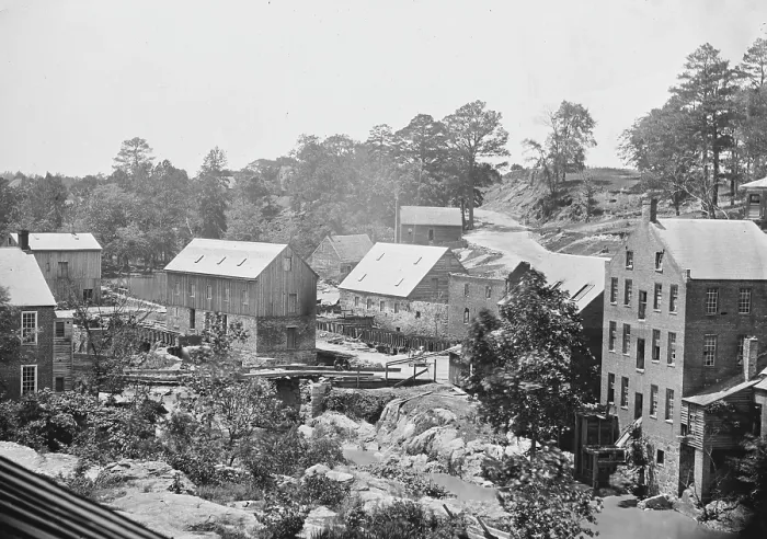Framed Print : The Civil War. Petersburg, Va. Mills on the Appomattox River near Campbell's Bridge, 1865 Framed Print : The Civil War. Petersburg, Va. Mills on the Appomattox River near Campbell's Bridge, 1865