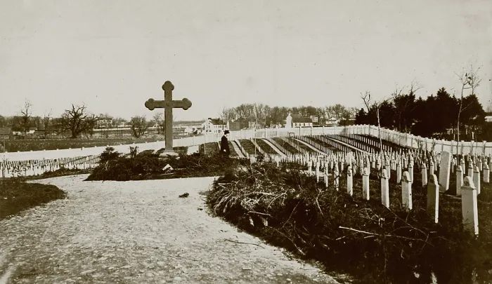 Framed Print : The Civil War, Soldiers Cemetery, photograph by Andrew J. Russell, Alexandria, Virginia, 1861-1865 Framed Print : The Civil War, Soldiers Cemetery, photograph by Andrew J. Russell, Alexandria, Virginia, 1861-1865