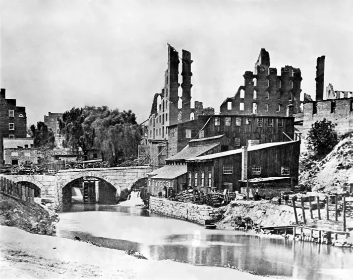 Framed Print : CIVIL WAR--The Galego Florence Mill in Richmond, VA destroyed in the war. Photo by Mathew B. Brady. Courtesy: CSU Archives / Everett Collection Framed Print : CIVIL WAR--The Galego Florence Mill in Richmond, VA destroyed in the war. Photo by Mathew B. Brady. Courtesy: CSU Archives / Everett Collection
