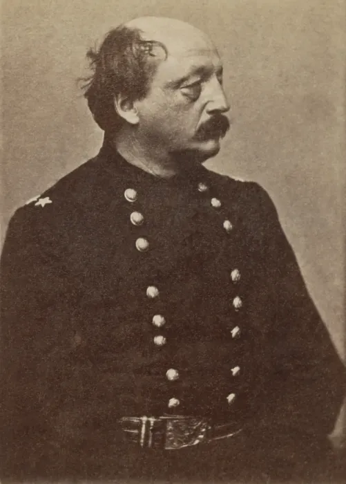 Framed Print : Civil War Union Maj. Gen. Benjamin Butler was in command of Fort Monroe on the James River in Virginia