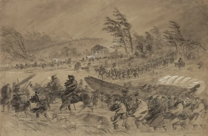 Framed Print : US Civil War, Winter Campaign in Virginia, Jan 21, 1862 Framed Print : US Civil War, Winter Campaign in Virginia, Jan 21, 1862