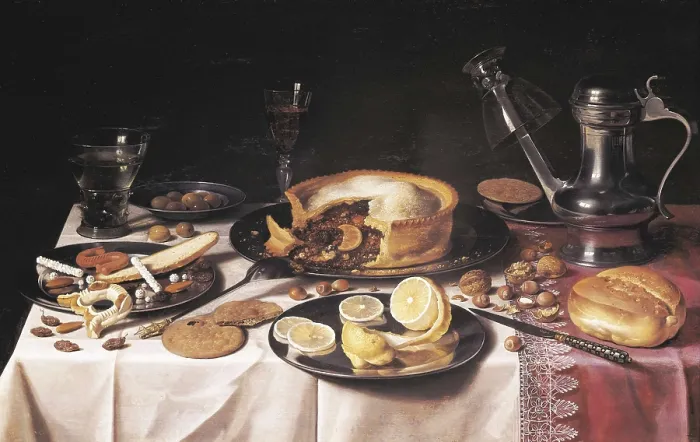 Framed Print : CLAESZ, Pieter (1597-1661). Still Life. ca. 1625. Baroque art. Oil on wood. UNITED STATES OF AMERICA. Chicago. Art Institute of Chicago. AISA / Everett Collection**US SALES ONLY**