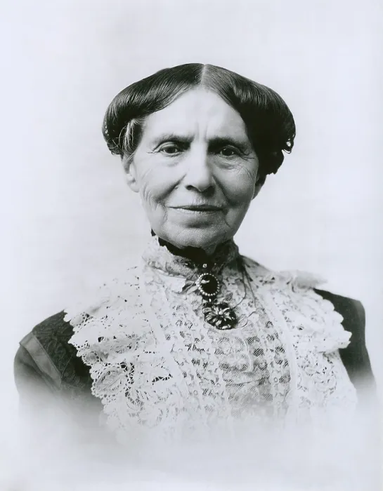 Framed Print : Clara Barton, 1821-1912, founder of the American Red Cross in 1904, the year of her retirement as the organization's president. Portrait by Purdy