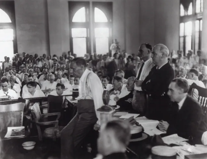 Framed Print : Clarence Darrow at the Scopes Trial, July 10-21, 1925, Dayton, Tennessee