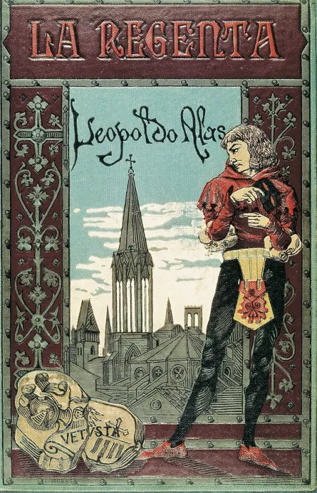 Framed Print : CLARIN, Leopoldo Alas y Urena, also called (1852-1901). Spanish writer. Front page of his first novel 'La Regenta'. First Edition. Barcelona. 1884