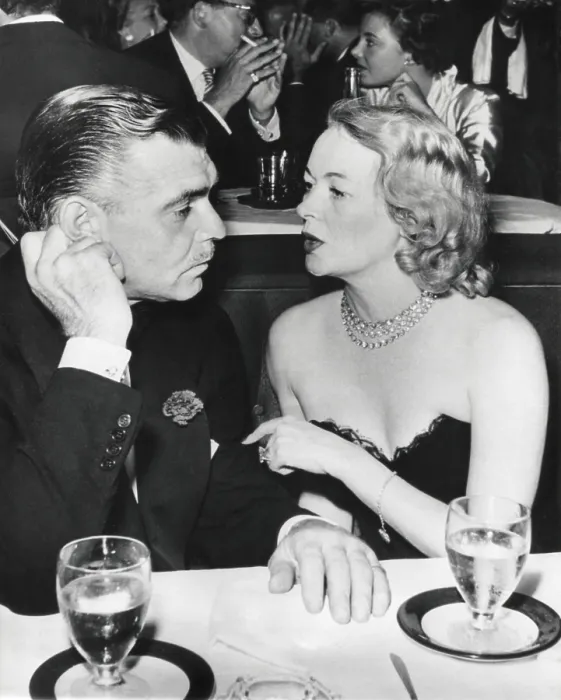 Framed Print : Clark Gable and Sylvia Ashley Alderly in a Los Angeles Night Club before their marriage. They wed shortly after Dec. 20, 1949 and divorced in 1952. - (BSLOC_2014_17_92)