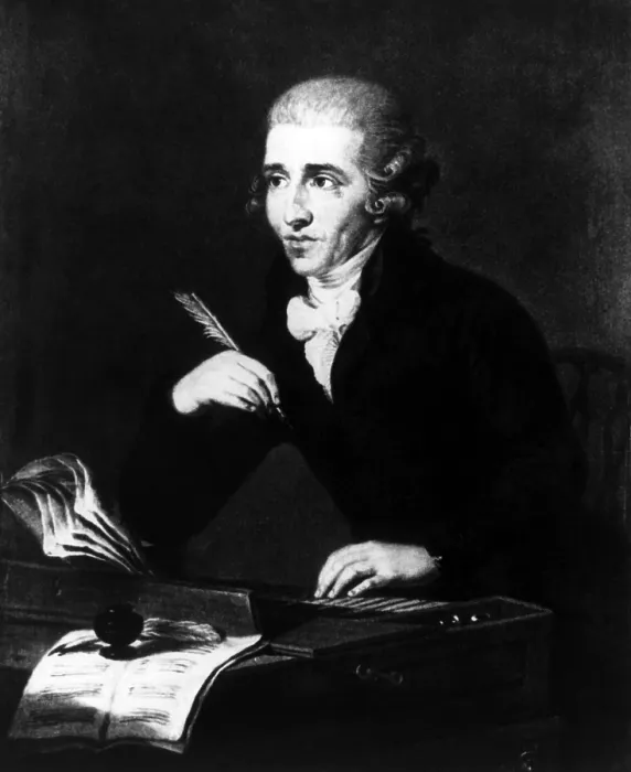 Framed Print : Classical composer Franz Josef Hayden. 1732-1809. Courtesy: CSU Archives / Everett Collection