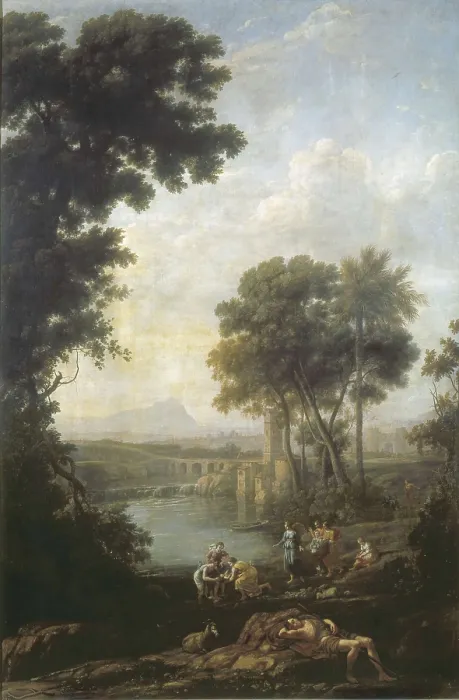 Framed Print : Claude Lorrain (1600-1682). Landscape with the Finding of Moses. ca. 1637 - ca. 1639. Baroque art. Oil on canvas. SPAIN. Madrid. Prado Museum Framed Print : Claude Lorrain (1600-1682). Landscape with the Finding of Moses. ca. 1637 - ca. 1639. Baroque art. Oil on canvas. SPAIN. Madrid. Prado Museum