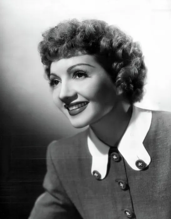 Framed Print : Claudette Colbert, 1946, portrait