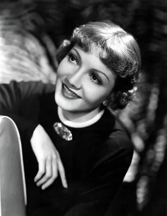 Framed Print : Claudette Colbert, advertising radio version of MAID OF SALEM, 1937