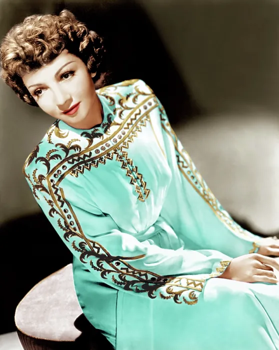 Framed Print : Claudette Colbert, ca. 1940s