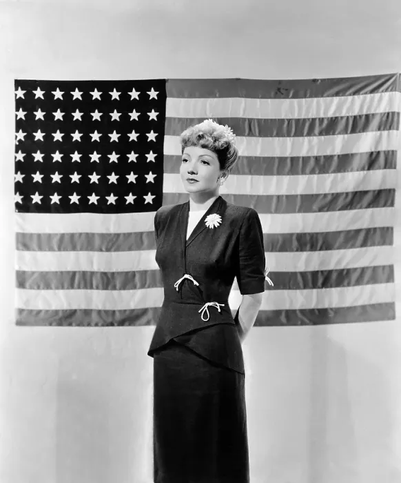 Framed Print : Claudette Colbert, mid 1940s