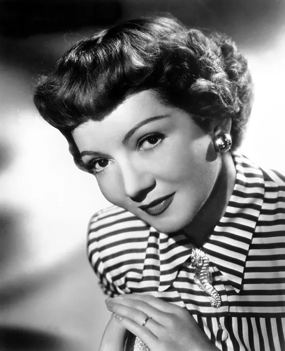 Framed Print : Claudette Colbert, portrait, 1940s