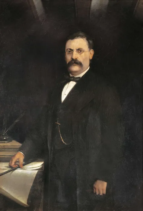 Framed Print : CLAV, Jos Anselmo (1824-1874). Portrait by J. Casanovas. Oil on canvas. SPAIN. Barcelona. Gallery of Famous Catalans. Requesens Palace. AISA / Everett Collection**US SALES ONLY**