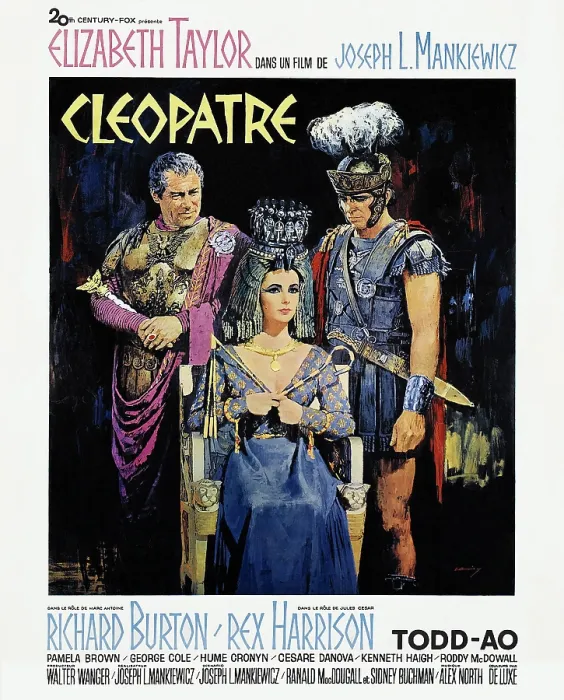 Framed Print : CLEOPATRA, from left: Rex Harrison, Elizabeth Taylor, Richard Burton, 1963, TM and Copyright 20th Century Fox Film Corp. All rights reserved. / courtesy Everett Collection
