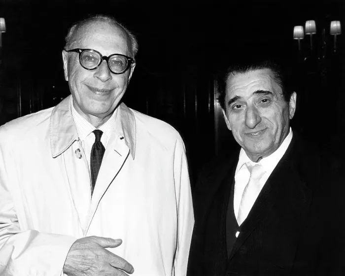 Framed Print : Cleveland Orchestra music director George Szell (left), opera tenor Jan Peerce (right), meeting in Vienna, Austria, 1965.. Courtesy: CSU Archives / Everett Collection Framed Print : Cleveland Orchestra music director George Szell (left), opera tenor Jan Peerce (right), meeting in Vienna, Austria, 1965.. Courtesy: CSU Archives / Everett Collection