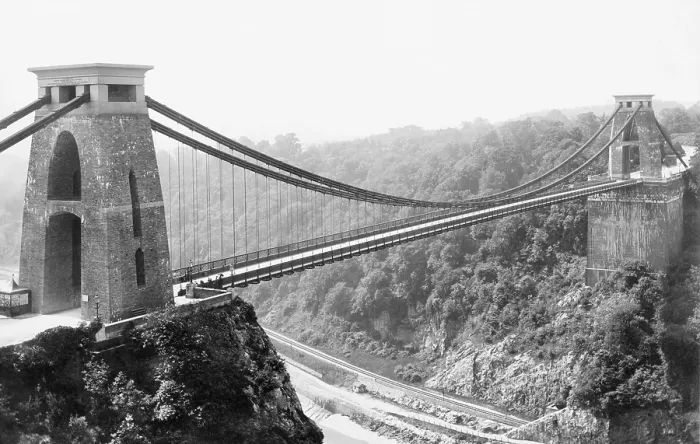Framed Print : The Clifton Suspension Bridge spans the Avon Gorge near Bristol, England. Isambard Brunel won the competition to build the bridge in 1830 Framed Print : The Clifton Suspension Bridge spans the Avon Gorge near Bristol, England. Isambard Brunel won the competition to build the bridge in 1830