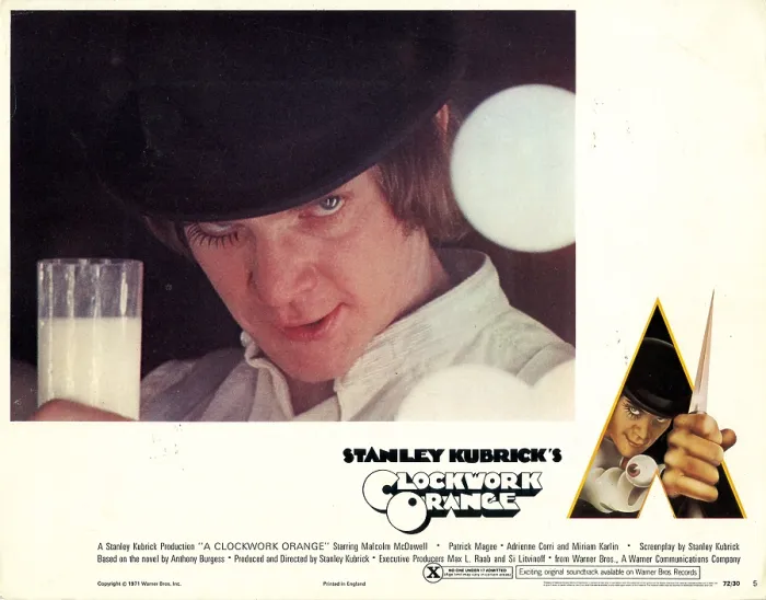 Framed Print : A CLOCKWORK ORANGE, Malcolm McDowell, 1971