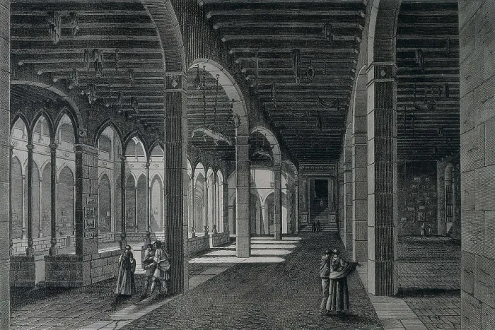 Framed Print : Cloister of the Convent of Montserrat. ca. 1800. Etching. SPAIN. Monistrol de Montserrat. Library of Montserrat Abbey. AISA / Everett Collection**US SALES ONLY** Framed Print : Cloister of the Convent of Montserrat. ca. 1800. Etching. SPAIN. Monistrol de Montserrat. Library of Montserrat Abbey. AISA / Everett Collection**US SALES ONLY**
