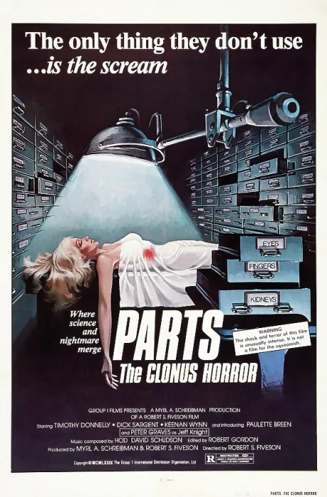 Framed Print : THE CLONUS HORROR, (aka PARTS - THE CLONUS HORROR), poster art, 1979. Group 1 International Distribution Organization Ltd. / courtesy Everett Collection Framed Print : THE CLONUS HORROR, (aka PARTS - THE CLONUS HORROR), poster art, 1979. Group 1 International Distribution Organization Ltd. / courtesy Everett Collection