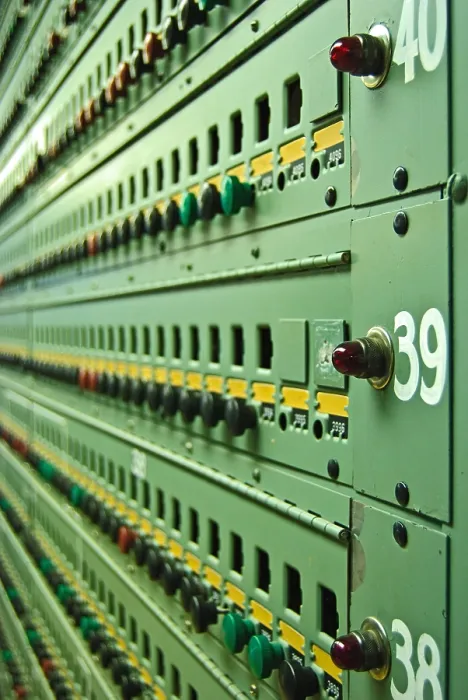 Framed Print : Close-up of switches in the control room of Reactor B, the first large scale nuclear reactor ever built. Photo from the Hanford Site of the Manhattan Project, ca. 1942-44