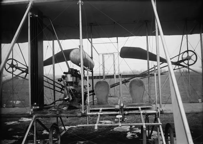 Framed Print : Close-up view of a 1911 Wright airplane a two-seater developed for the U.S. army under a 1908 contract paying 25 000 600 000 is 2010 equivalent Framed Print : Close-up view of a 1911 Wright airplane a two-seater developed for the U.S. army under a 1908 contract paying 25 000 600 000 is 2010 equivalent