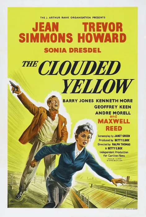 Framed Print : THE CLOUDED YELLOW, British poster, from left: Trevor Howard, Jean Simmons, 1950 Framed Print : THE CLOUDED YELLOW, British poster, from left: Trevor Howard, Jean Simmons, 1950