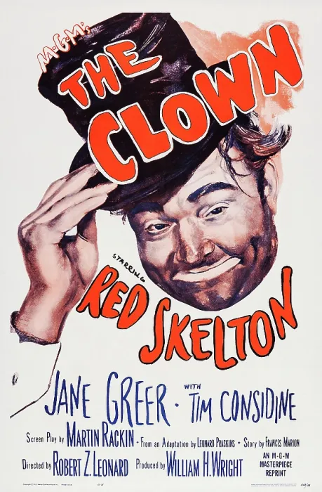 Framed Print : THE CLOWN, US poster art, Red Skelton, 1953