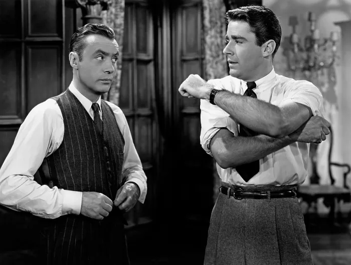 Framed Print : CLUNY BROWN, from left: Charles Boyer, Peter Lawford, 1946, TM & Copyright 20th Century Fox Film Corp. / courtesy Everett Collection