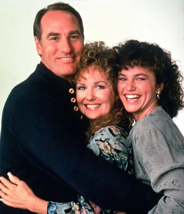 Framed Print : COACH, from left: Craig T. Nelson, Shelley Fabares, Clare Carey (Season 1, 1989), 1989-1997