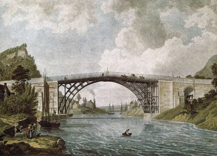 Framed Print : Coalbrookdale Bridge in 1779. Engraving. AISA / Everett Collection**US SALES ONLY** Framed Print : Coalbrookdale Bridge in 1779. Engraving. AISA / Everett Collection**US SALES ONLY**