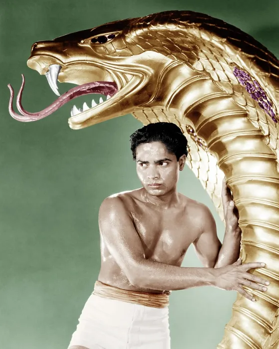 Framed Print : COBRA WOMAN, Sabu, 1944