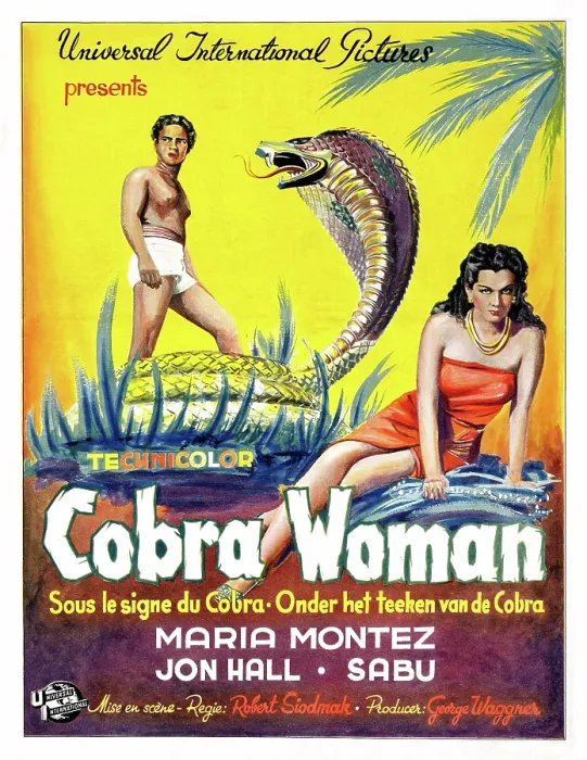 Framed Print : COBRA WOMAN, Sabu, Maria Montez, (Belgian poster art), 1944 Framed Print : COBRA WOMAN, Sabu, Maria Montez, (Belgian poster art), 1944