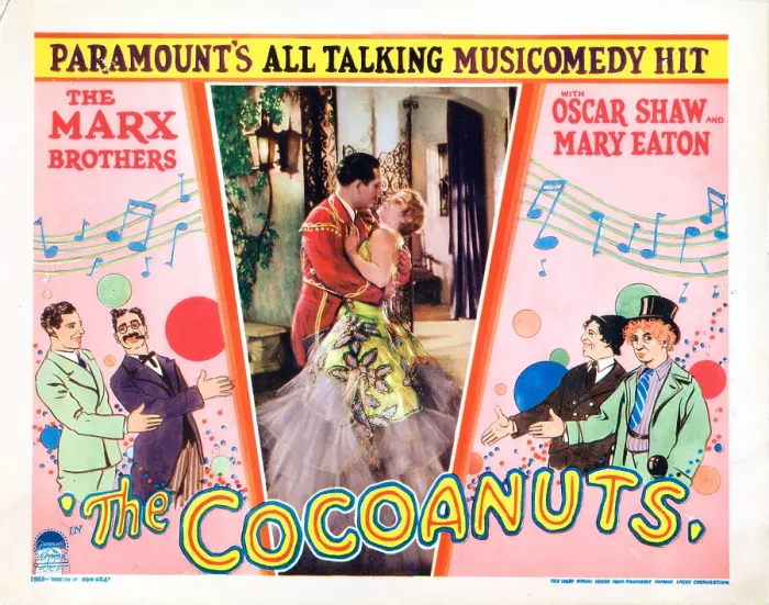 Framed Print : THE COCOANUTS, lobbycard, The Marx Brothers - border: from left: Zeppo Marx, Groucho Marx, Chico Marx, Harpo Marx, inset right: Mary Eaton, 1929 Framed Print : THE COCOANUTS, lobbycard, The Marx Brothers - border: from left: Zeppo Marx, Groucho Marx, Chico Marx, Harpo Marx, inset right: Mary Eaton, 1929