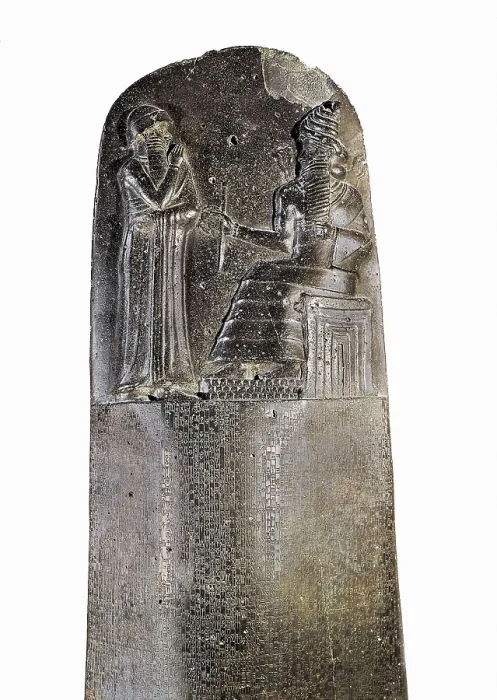 Framed Print : Code of Hammurabi. ca. 1750 BC. Babylonian art. Old Babylonian period. Relief on rock. FRANCE. Paris. Louvre Museum. Proc: IRAN. Susa. AISA / Everett Collection**US SALES ONLY**