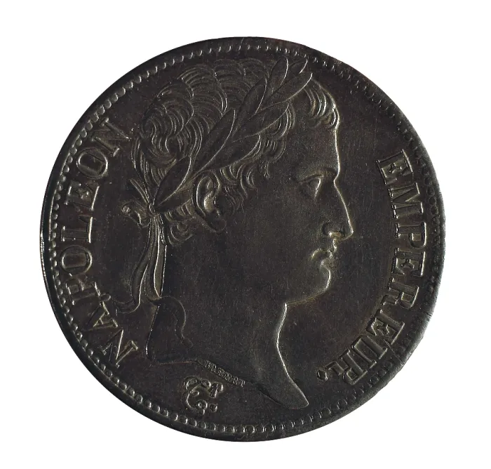 Framed Print : Coin with portrait of Napoleon. Coin. SPAIN. Barcelona. National Art Museum of Catalonia. AISA / Everett Collection**US SALES ONLY**