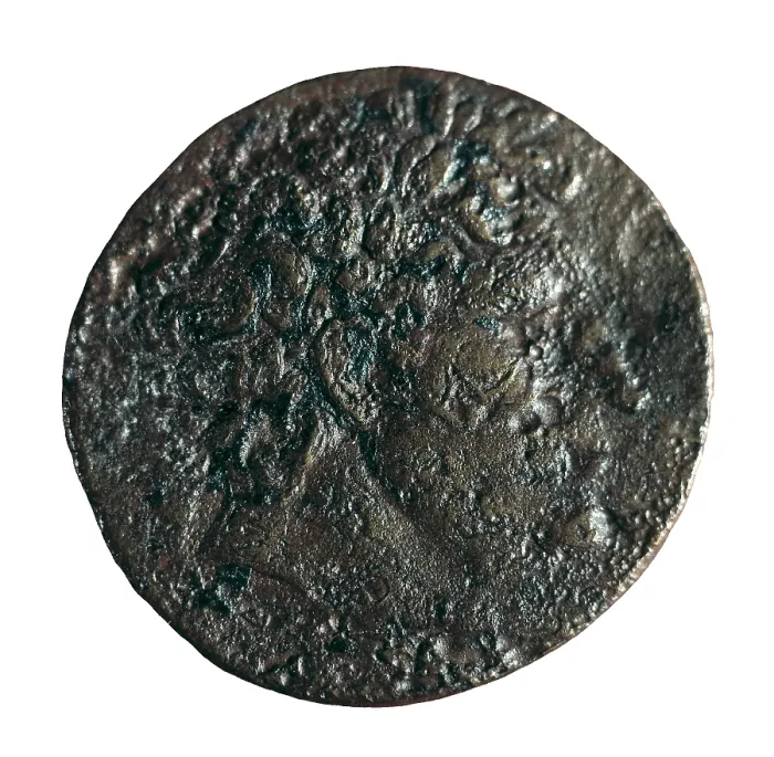 Framed Print : Coin with portrait of Pyrrhus. Coin. SPAIN. Barcelona. Numismatic Cabinet of Catalonia. AISA / Everett Collection**US SALES ONLY**