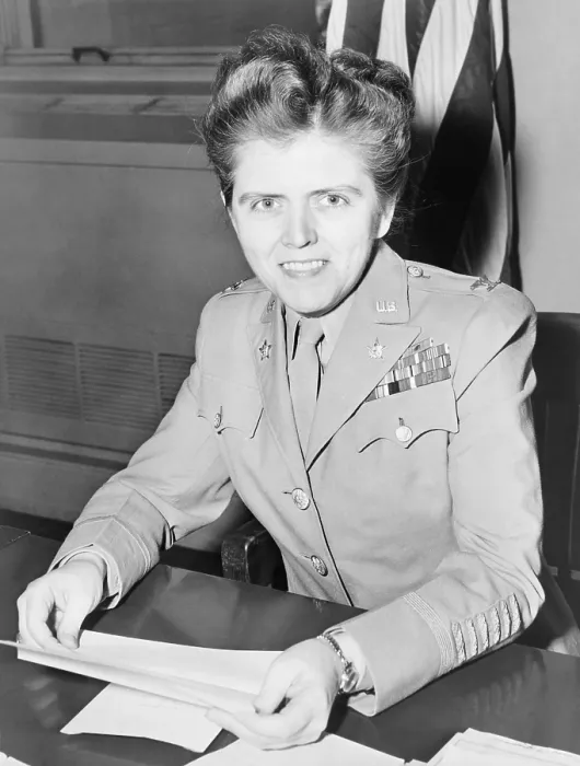 Framed Print : Col. Mary Hallaren, Director of the WAC when it was fully integrated into the Army in June 1948 Framed Print : Col. Mary Hallaren, Director of the WAC when it was fully integrated into the Army in June 1948