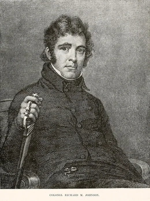 Framed Print : Col. Richard Mentor Johnson, was the assumed killer of Tecumseh at the Battle of the Thames