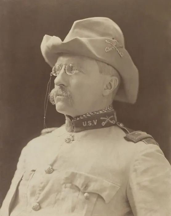 Framed Print : Col. Theodore Roosevelt in uniform of 1st United States Volunteer Cavalry, Oct. 26, 1898 (BSLOC_2017_6_32)