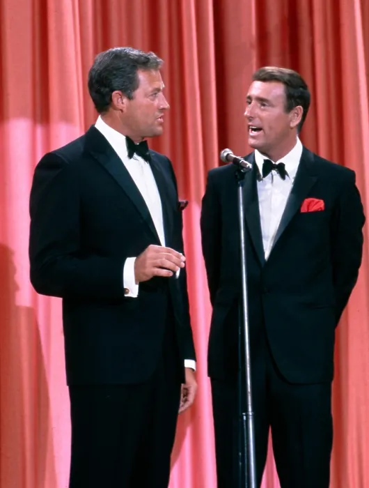 Framed Print : THE COLGATE COMEDY HOUR, Dan Rowan, Dick Martin, 1950-1955