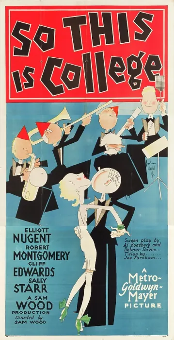Framed Print : SO THIS IS COLLEGE, poster art, 1929